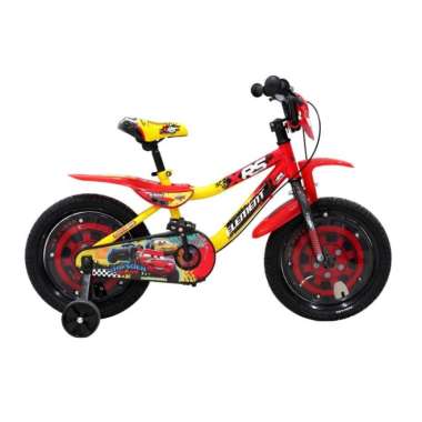 Sepeda anak 18 Element Cars Lighting Mcqueen