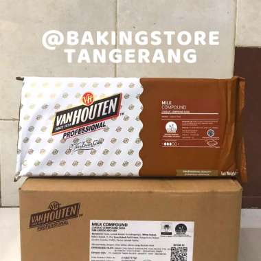 Van Houten Milk Chocolate Compound 1Kg Coklat Compound Susu
