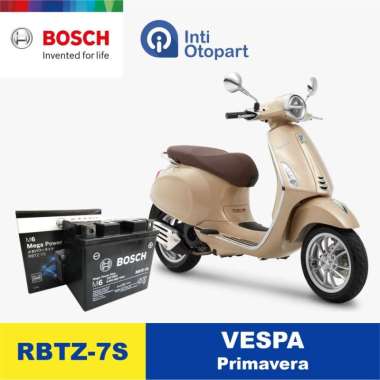 Accu Aki Motor VESPA PRIMAVERA ORIGINAL BOSCH coklat