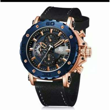 ORIGINAL T5 H 3641 original garansi  jam tangan pria T5 H3641 Blue Rosegold