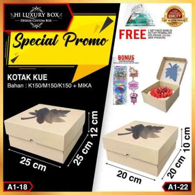 Kotak Kue|Cake Box|Kotak Kue Mika|Dus Kue|Packaging|25x25x12-A1-18 A1-18