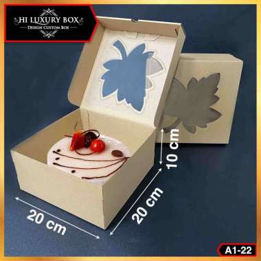 Kotak Kue|Cake Box|Kotak Kue Mika|Dus Kue|Packaging|25x25x12-A1-18 A1-22