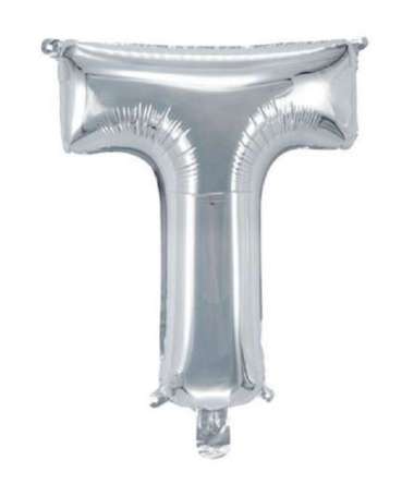 OEM ONE-C390 Ballon Foil Abjad Alphabet Polos Silver A-Z Balon Foil Angka 0-9 / Balon Foil Huruf Abj