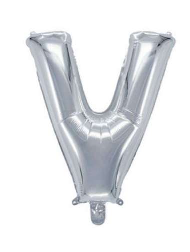 OEM ONE-C390 Ballon Foil Abjad Alphabet Polos Silver A-Z Balon Foil Angka 0-9 / Balon Foil Huruf Abj