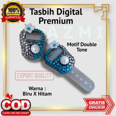 Tasbih Digital Premium Tasbih Hias Digital Motif DoubleTone Biru Series
