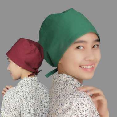 Nurse Cap Kain / Topi Medis / Topi Perawat / Topi OK Putih