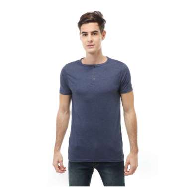 Hamlin Jack T-Shirt Atasan Kasual Kaos Polos Pria Model Kancing Lengan Pendek Material Cotton ORIGIN