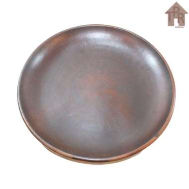 Gerabah Natural Piring Tanah Liat Besar - Piring Saji Jumbo D50