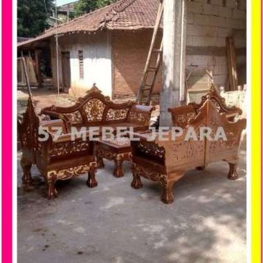 Kursi tamu kayu jati ukir Antik dan mewah meja kursi tamu kayu jati Jepara