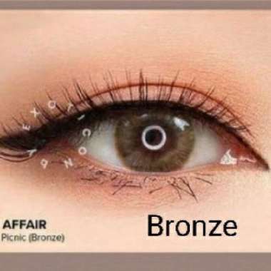 Softlens Love Affair BY EXOTICON Normal/Minus(S.D -6.00) Made In Korea BRONZE MINUS