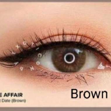 Softlens Love Affair BY EXOTICON Normal/Minus(S.D -6.00) Made In Korea BROWN MINUS