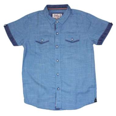 Little X eight Boy Aldrich Shirt 9-10 tahun Blue