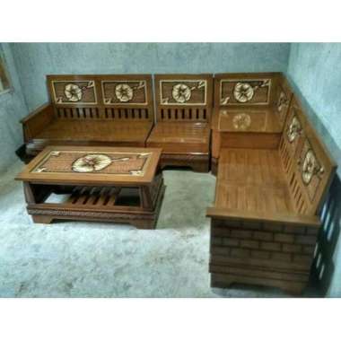 Furniture Meja Kursi Jati Jepara Kursi sudut motif ukir jati jepara