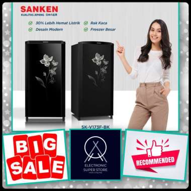 KULKAS 1 PINTU SANKEN SK-V173F SUPER COOLING SUPER LOW WATT 4D AIR FLOW