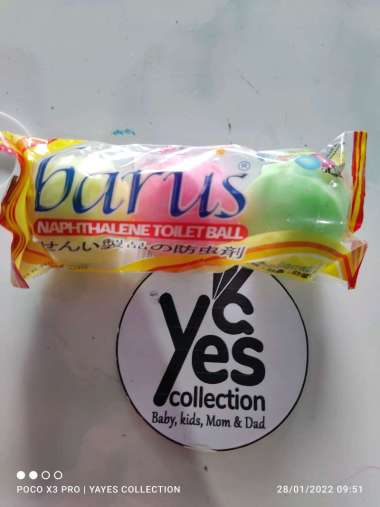 Kapur barus kamper bola kamper kamar mandi isi 3 (BIASA)