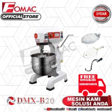Mesin Planetary Dough Mixer DMX-B20 FOMAC 20Liter