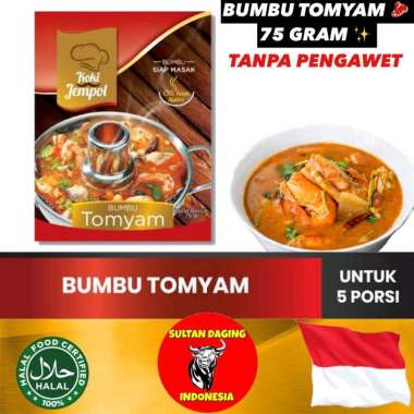BUMBU TOMYAM THAILAND HALAL 75 GRAM/ BUMBU TOMYAM KOKI JEMPOL/ BUMBU TOMYAM INSTAN/ BUMBU TOMYAM SAC
