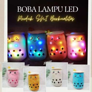 boneka boba jumbo Lampu LED| boba small dan gantungan kunci Boba SNI bagus jumbo pink