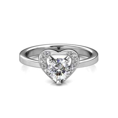 Forever Ring - Cincin Crystals by Her Jewellery - White Gold 8