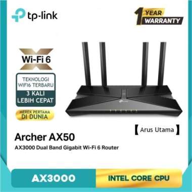 Tp-Link Archer AX50 AX3000 Dual Band Gigabit Wi-Fi 6 Router