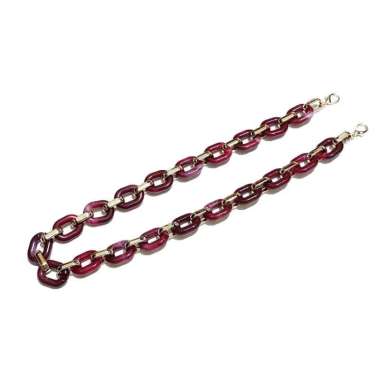 Kalung Masker Strap Marmer Ayu Ting Ting Mask Strap Marble Red