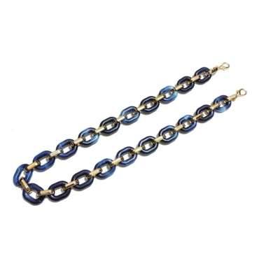 Kalung Masker Strap Marmer Ayu Ting Ting Mask Strap Marble Blue