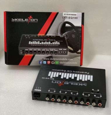Preamp Parametric Equalizer Karaoke Mobil Skeleton Black