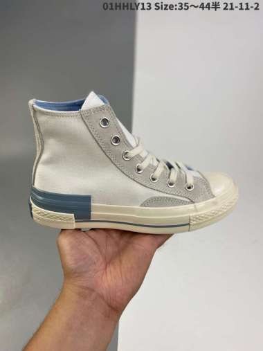 converse blue leather