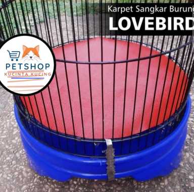 KARPET SANGKAR LOVEBIRD KAPSUL ALAS LANTAI TEBOK BAWAH KANDANG