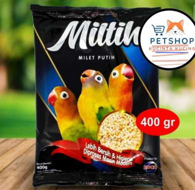 MILTIH (MILET PUTIH) KEMASAN PLASTIK EBOD JAYA PAKAN BURUNG