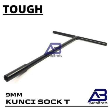TOUGH Kunci Sock T 9mm / Socket T-Type Wrench 9mm Black