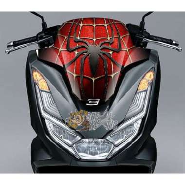 Stiker Visor Tameng Kaca depan Motor PCX 160 - 2021 Hitam