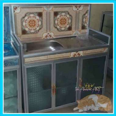 Lemari Dapur - Wastafel - Rak Piring Bahan Alumunium