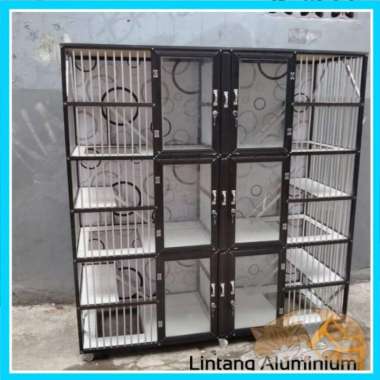 Kandang Kucing Aluminium // 3TINGKAT 6Kamar Minimalis