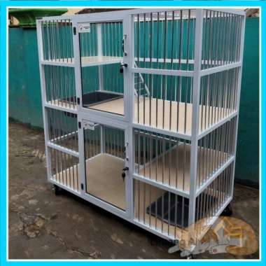 Kandang Kucing Aluminium Besar 2lantai