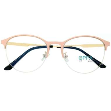 Oppa Glasses OPPA OP30 PK Korea Frame Bulat Kacamata Unisex - Pink Rosegold