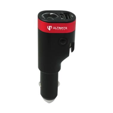 FS - Ultimate Power CCP12 Pro 6in1 Car Charger + Powerbank with Safety Car Tool BLACK RED