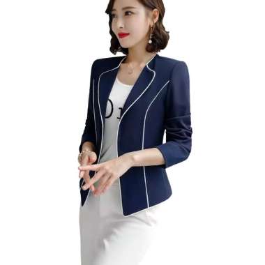 Blazer Kerja Kantor Wanita Cantik Leticia / Outer Blazer Wanita oversize NOSH L Putih