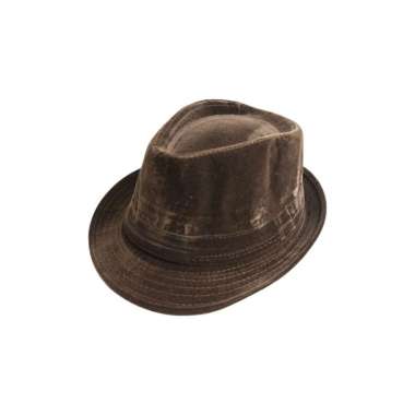 Topi fedora cowboy hat fedora corduroy coklat tua houseofcuf One Size