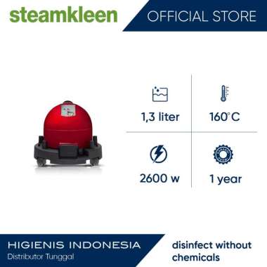 Steamkleen Home Pro Steam Cleaner Penghisap Debu Uap - Red RED