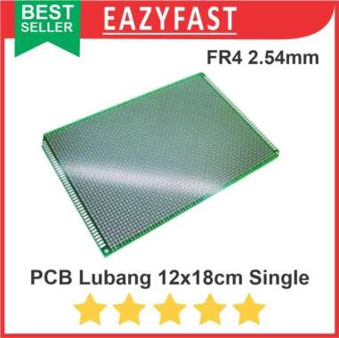 PCB Lubang IC 12x18 12x18cm Single Layer Bolong Titik Matrix Fiber FR4