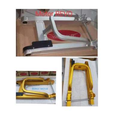 Supertrack - Swing Arm Sasis Lengan Ayun Motor Revo Blade Supra Gold Silver Silver