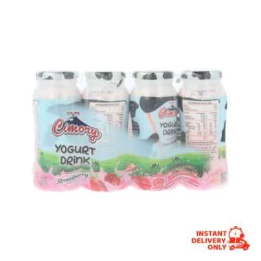 Promo Harga Cimory Yogurt Drink Strawberry per 4 botol 70 ml - Blibli