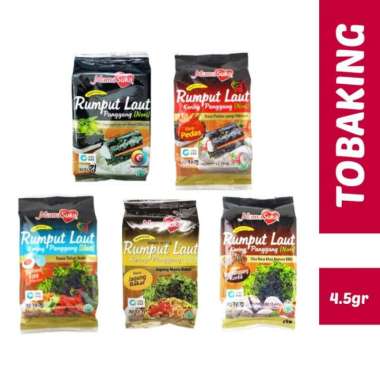 MamaSuka Rumput Laut Kering Panggang Roasted Nori Seaweed 4.5g Sapi Panggang
