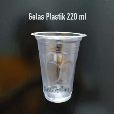 Baru Gelas Plastik 220 ml Gelas Aqua Gelas Kopi Teh Cup Bening Gelas Es Berkualitas