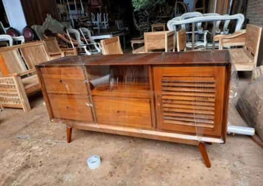 Buffet TV Minimalis Jati/ Meja & Rak TV Jati
