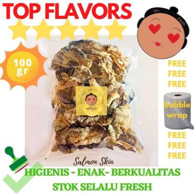 KERIPIK SALMON IKAN PATIN SALMON SKIN CRISPY MATANG