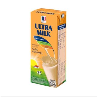 Promo Harga Ultra Milk Susu UHT Karamel 200 ml - Blibli