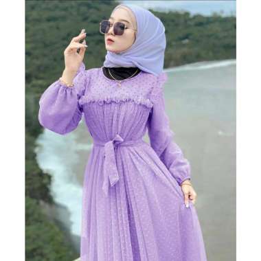Gamis Wanita Bahan Tile Terbaru / Dress Muslim Termurah / Busana Muslim Kekinian / Marbela Dress Lil
