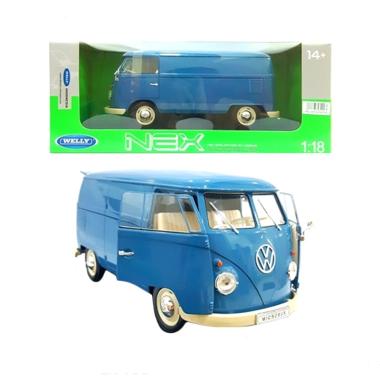 Welly 18053W NEX 1963 Volkswagen T1 Bus Diecast - Blue [1:18]